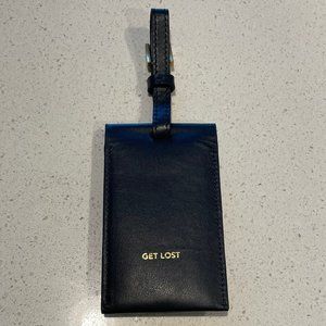 India Hicks Lucky Life Luggage Tag printed with "Get Lost"